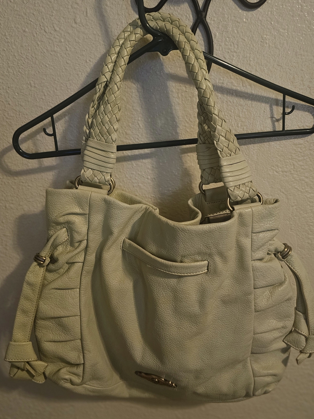 Elliott Lucca Wilshire Hobo Green Leather Shoulder Bag - Pristine Condition...